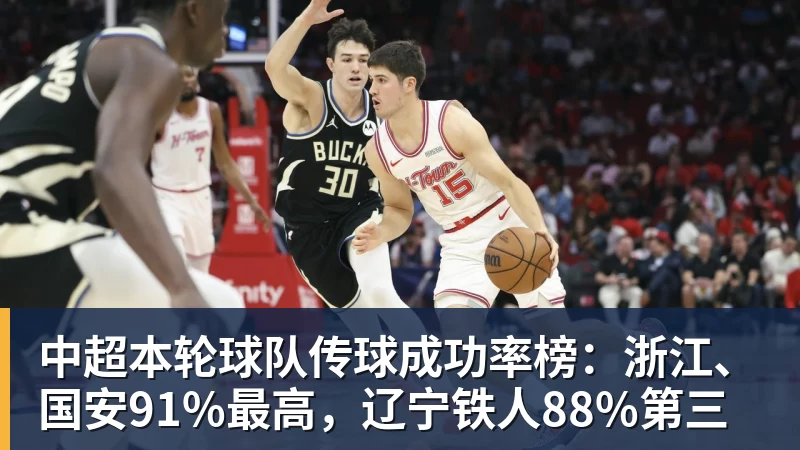 九游体育中超本轮球队传球成功率榜：浙江、国安91%最高，辽宁铁人88%第三