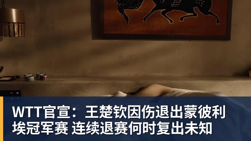 九游体育WTT官宣：王楚钦因伤退出蒙彼利埃冠军赛 连续退赛何时复出未知
